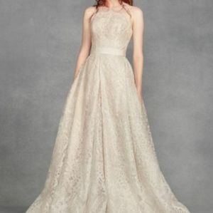 White by Vera Wang Macrame Lace Wedding Dress